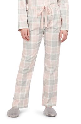 Barbour Nancy Pajama Pants in Pink Tartan