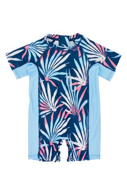 Feather 4 Arrow Beach Daze Short Sleeve One-Piece Rashguard Swimsuit in Pld