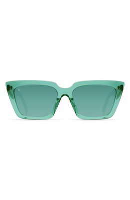 RAEN Keera 54mm Cat Eye Sunglasses in Marina/Teal Gradient Mirror