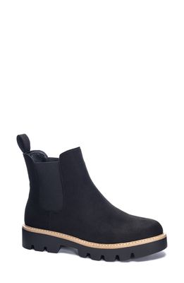 Chinese Laundry Piper Fine Faux Suede Chelsea Boot in Black