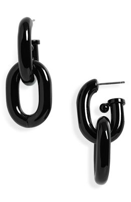 paco rabanne XL Link Hoop Earrings in P001 Black