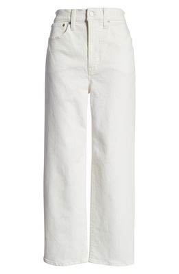 Madewell The Perfect Vintage Wide Leg Crop Jeans in Tile White