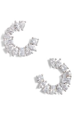 SHYMI Cubic Zirconia Stud Earrings in Silver