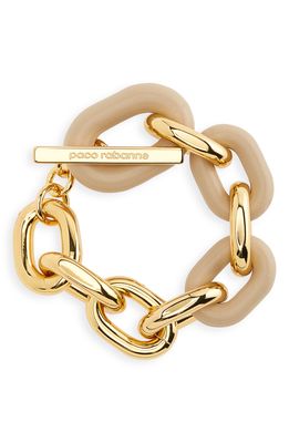 paco rabanne x Kimura Tsunehisa XL Link Colorblock Bracelet in Gold/Mastic