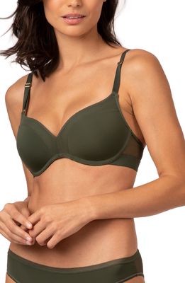 LIVELY The No-Wire Push Up Bra in Rich Olive