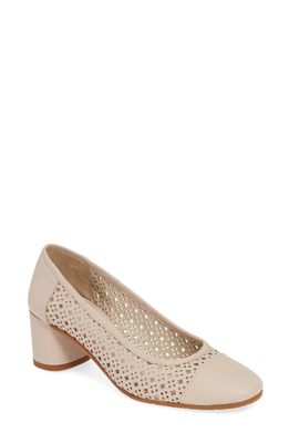 Amalfi by Rangoni Rodeo Perforated Pump in Skin Leather