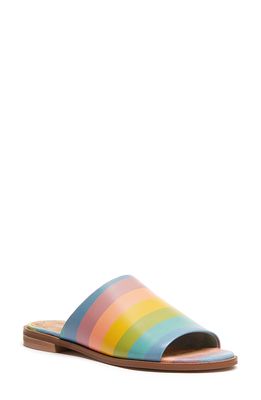 Kelsi Dagger Brooklyn Ruthie Slide Sandal in Rainbow Multi Leather