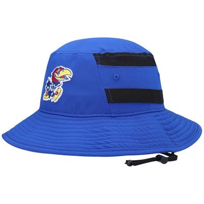 Men's adidas Royal Kansas Jayhawks 2021 Sideline AEROREADY Bucket Hat
