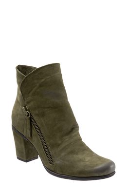 Bueno Yountville Bootie in Army Green Nubuck