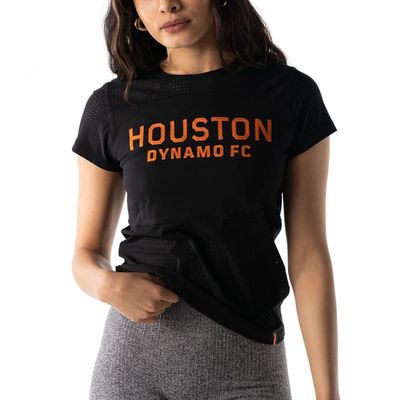 Women's The Wild Collective Black Houston Dynamo FC Mesh T-Shirt