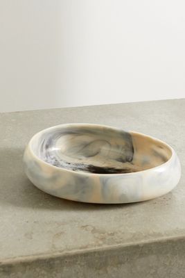 Dinosaur Designs - Rock Medium 22cm Swirled Resin Bowl - Cream