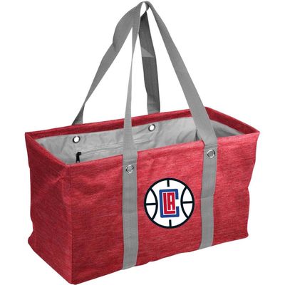 LOGO BRANDS LA Clippers Crosshatch Picnic Caddy Tote Bag in Red