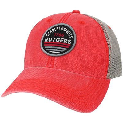LEGACY ATHLETIC Men's Scarlet Rutgers Scarlet Knights Sunset Dashboard Trucker Snapback Hat