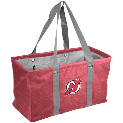 LOGO BRANDS New Jersey Devils Crosshatch Picnic Caddy Tote Bag in Red