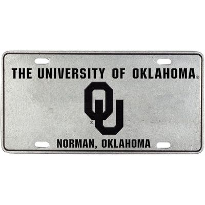 CARSON INDUSTRIES Pewter Oklahoma Sooners Rectangle License Plate