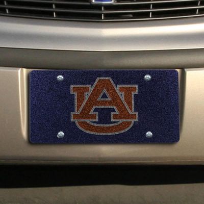 STOCKDALE Auburn Tigers Glitter License Plate - Navy Blue