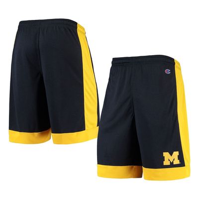 KNIGHTS APPAREL Men's Navy Michigan Wolverines Outline Shorts