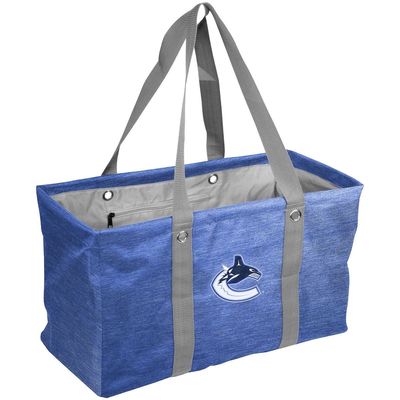 LOGO BRANDS Vancouver Canucks Crosshatch Picnic Caddy Tote Bag in Royal