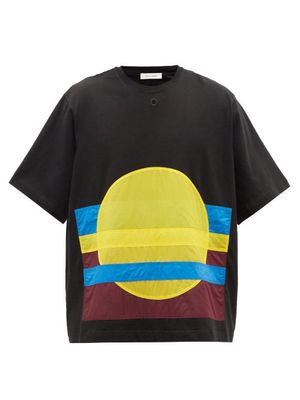 Craig Green - Sun-appliqué Cotton-jersey T-shirt - Mens - Black