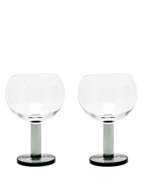 Tom Dixon - Set Of Two Puck Smoked-glass Glasses - Mens - Clear