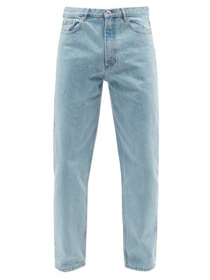 A.P.C. - Martin Cropped Straight-leg Jeans - Mens - Light Blue