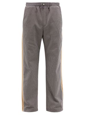 Ahluwalia - Safari Checked Cotton-blend Trousers - Mens - Brown