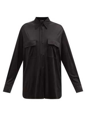 Tom Ford - Slick Jersey Shirt - Womens - Black