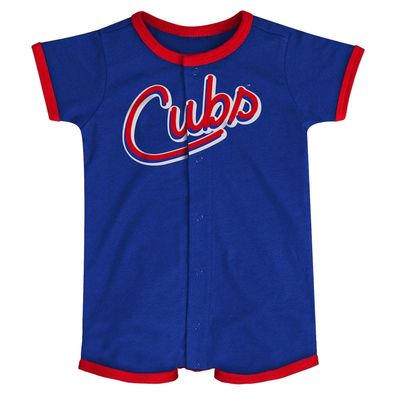 Outerstuff Newborn & Infant Royal Chicago Cubs Stripe Power Hitter Romper