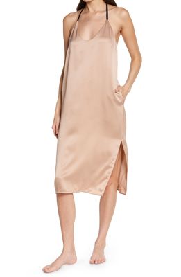 Lunya Washable Silk Nightgown in Otium Tan