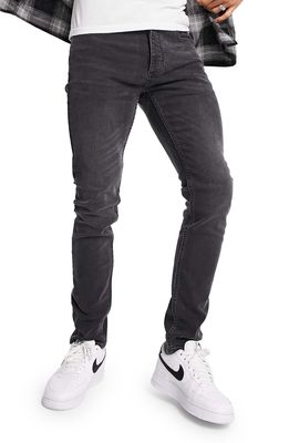 TOPMAN Skinny Jeans in Black