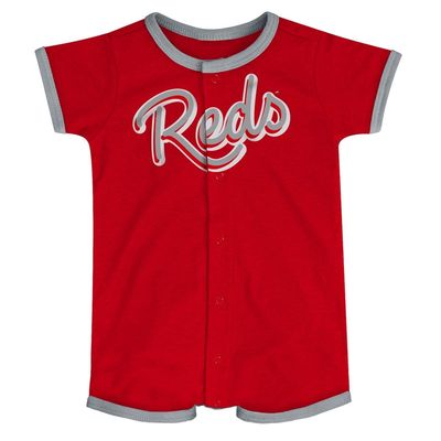 Outerstuff Infant Red Cincinnati Reds Power Hitter Romper