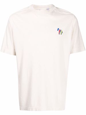 PS Paul Smith embroidered logo T-shirt - Neutrals