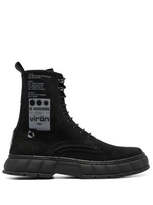 Virón chunky lace-up boots - Black