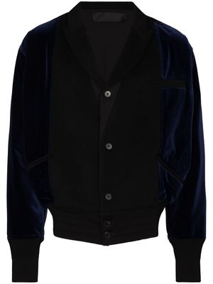 Haider Ackermann velvet bomber jacket - Black