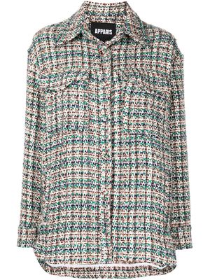 Apparis Bart tweed shirt jacket - Multicolour