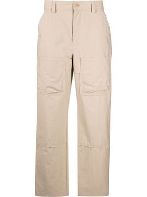 Jacquemus patch-pockets multi-pocket straight-leg trousers - Neutrals