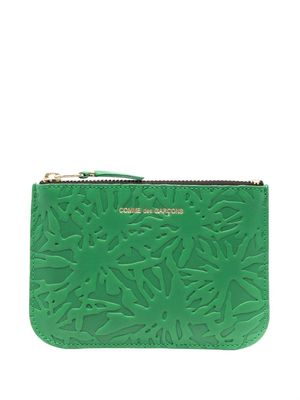 Comme Des Garçons Wallet patterned logo wallet - Green