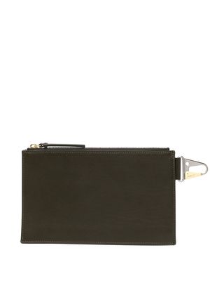 Dion Lee dog-clip pouch - Green