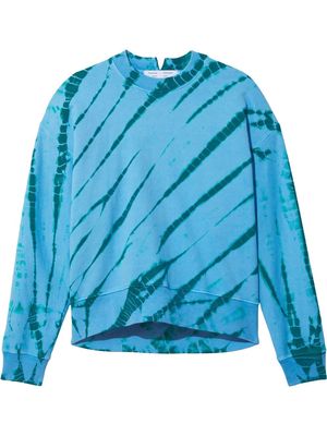 Proenza Schouler White Label Tie Dye Sweatshirt - Blue