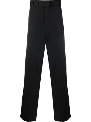 Lemaire three-pocket belted straight-leg trousers - Black