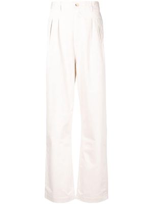 Maison Kitsuné Oly Sailor gabardine trousers - White