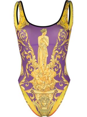 Versace graphic-print swim suit - Yellow