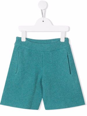 Alanui Kids Surrounded By The Ocean Bermuda shorts - Blue