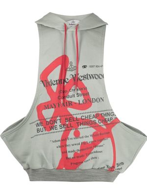 Vivienne Westwood organic-cotton sleeveless hoodie - Green