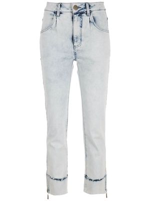 Andrea Bogosian zip-detail skinny-cut jeans - Blue