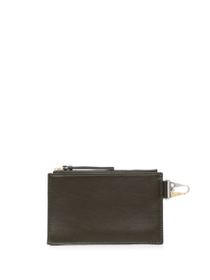 Dion Lee mini dog-clip pouch - Green