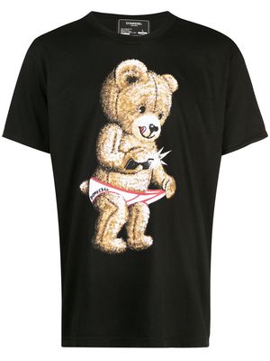 DOMREBEL Snap Bear print T-shirt - Black