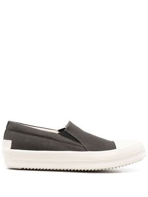 Rick Owens DRKSHDW leather slip-on trainers - Grey