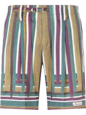 Dolce & Gabbana striped knee-length shorts - Green