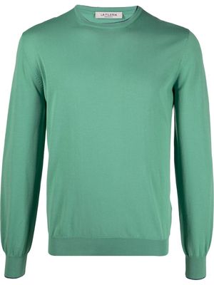 Fileria fine-knit cotton jumper - Green
